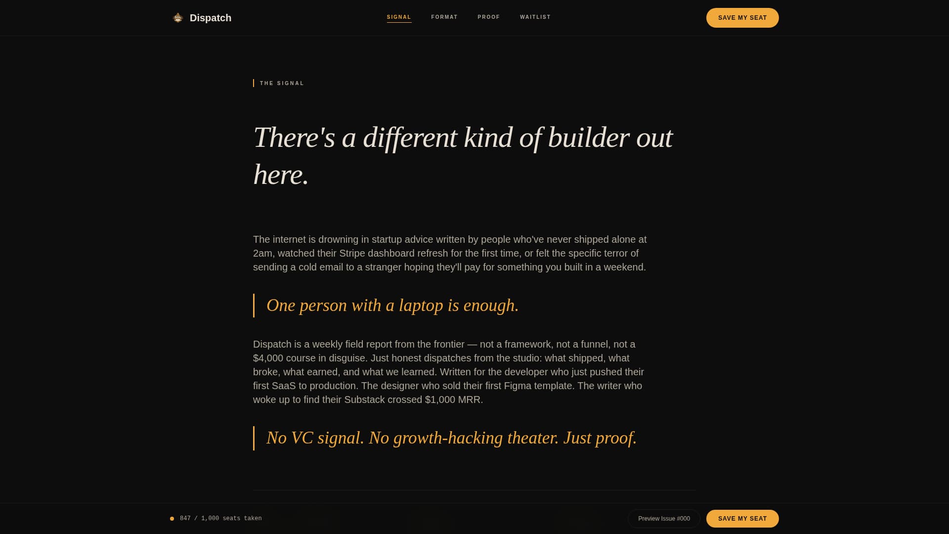Solopreneur & Indie Maker Content Pre-Launch Website Template