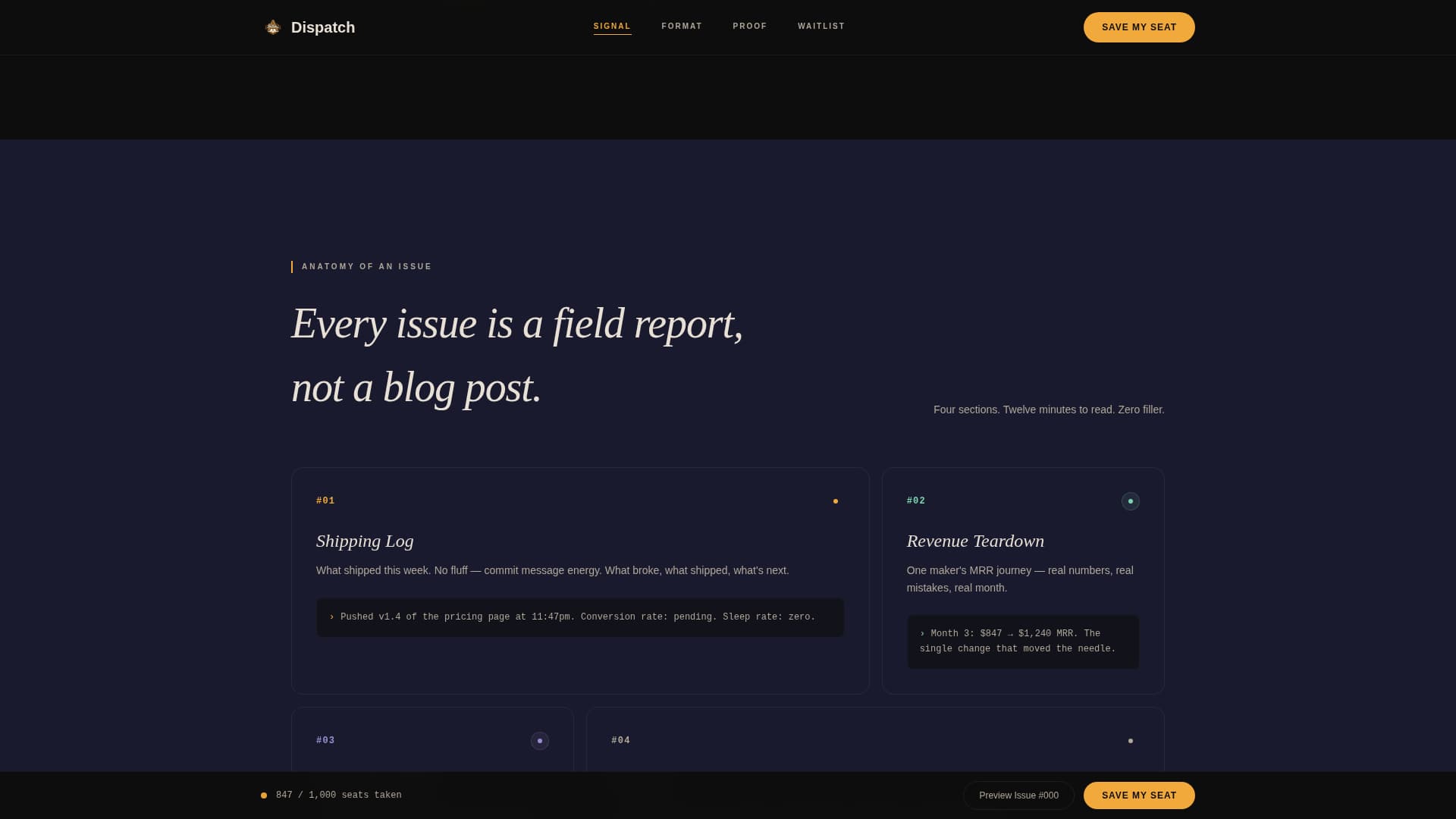 Solopreneur & Indie Maker Content Pre-Launch Website Template