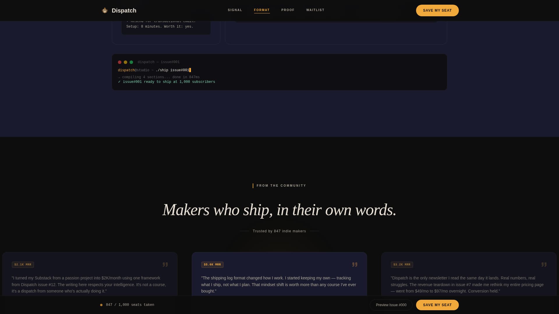 Solopreneur & Indie Maker Content Pre-Launch Website Template
