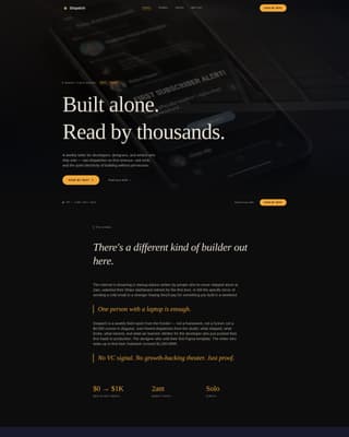 Solopreneur & Indie Maker Content Pre-Launch Website Template