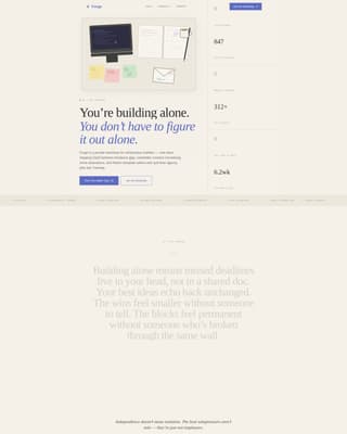 Solopreneur & Indie Maker Content Advanced Blog Website Template