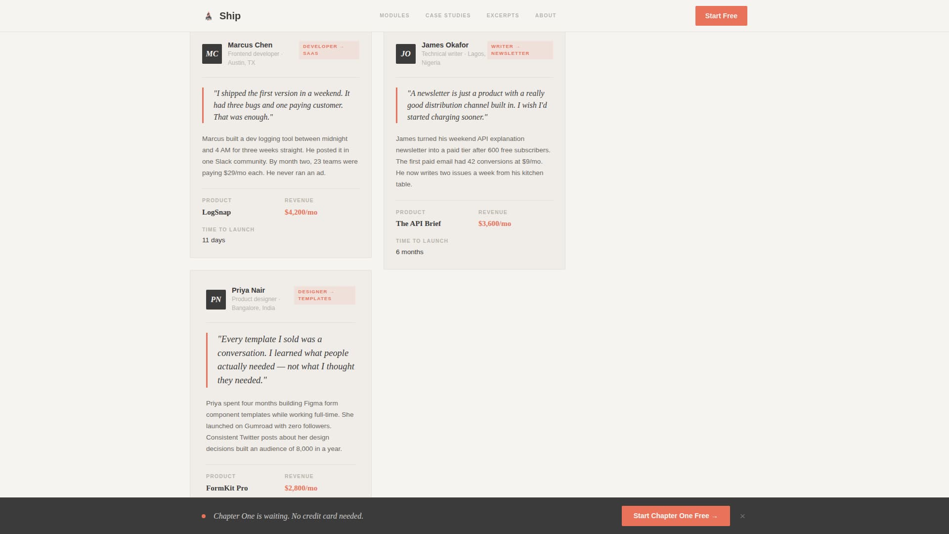 Solopreneur & Indie Maker Content Specialist Blog Website Template