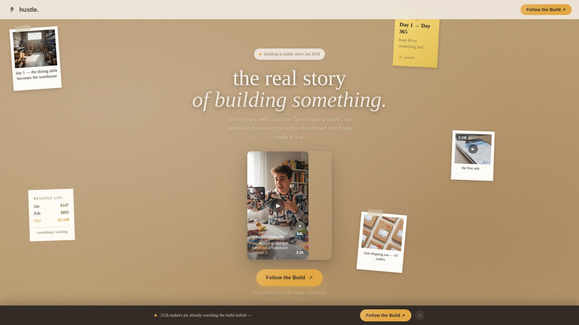 Solopreneur & Indie Maker Content Professional Website Template
