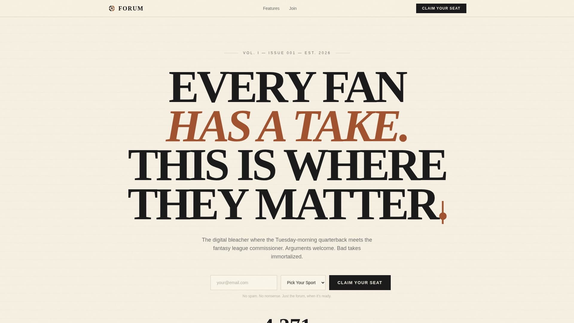 Sports Blog & Media Pre-Launch Website Template