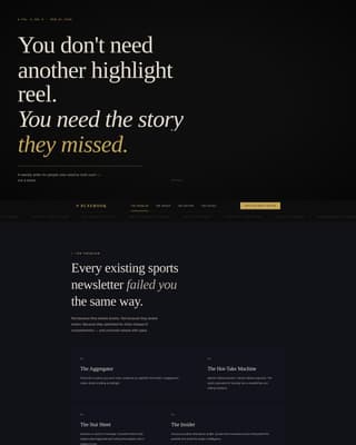 Sports Blog & Media Professional Website Template