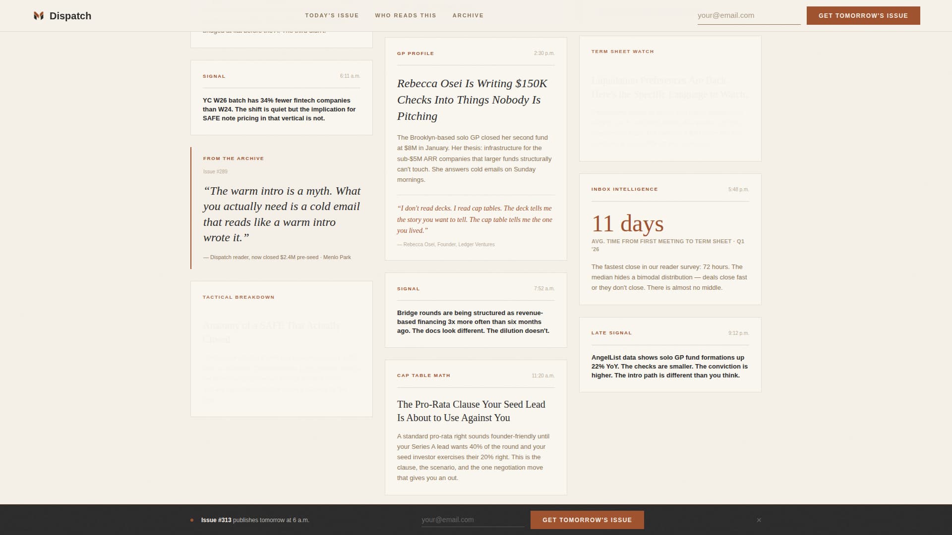 Startup Fundraising Newsletter Blog Website Template