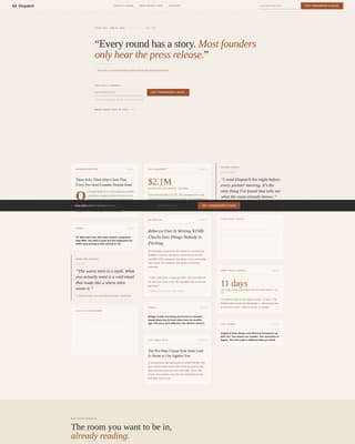 Startup Fundraising Newsletter Blog Website Template