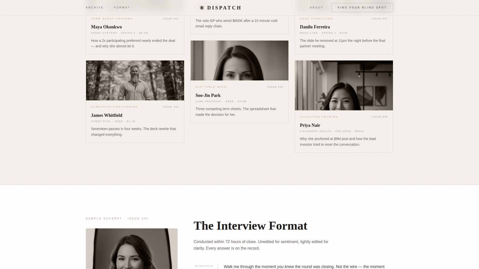 Startup Fundraising Newsletter Specialist Blog Website Template