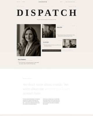 Startup Fundraising Newsletter Specialist Blog Website Template