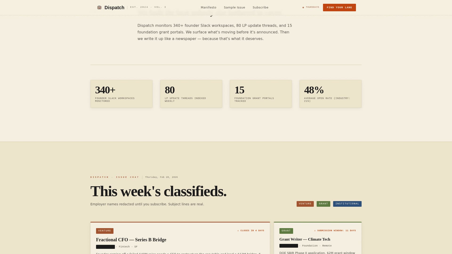 Startup Fundraising Newsletter Complete Blog Website Template