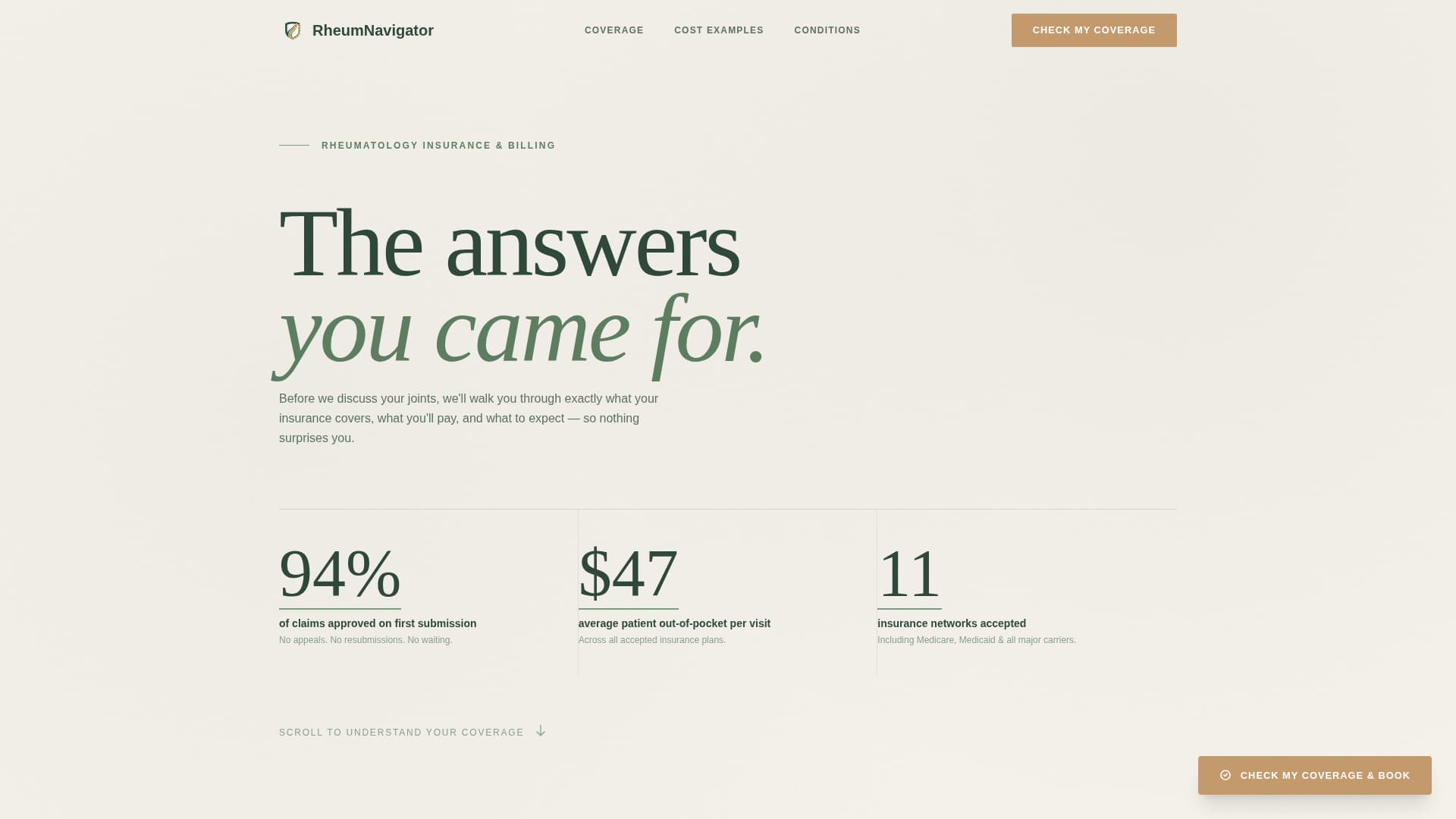 Rheumatologist Booking Website Template