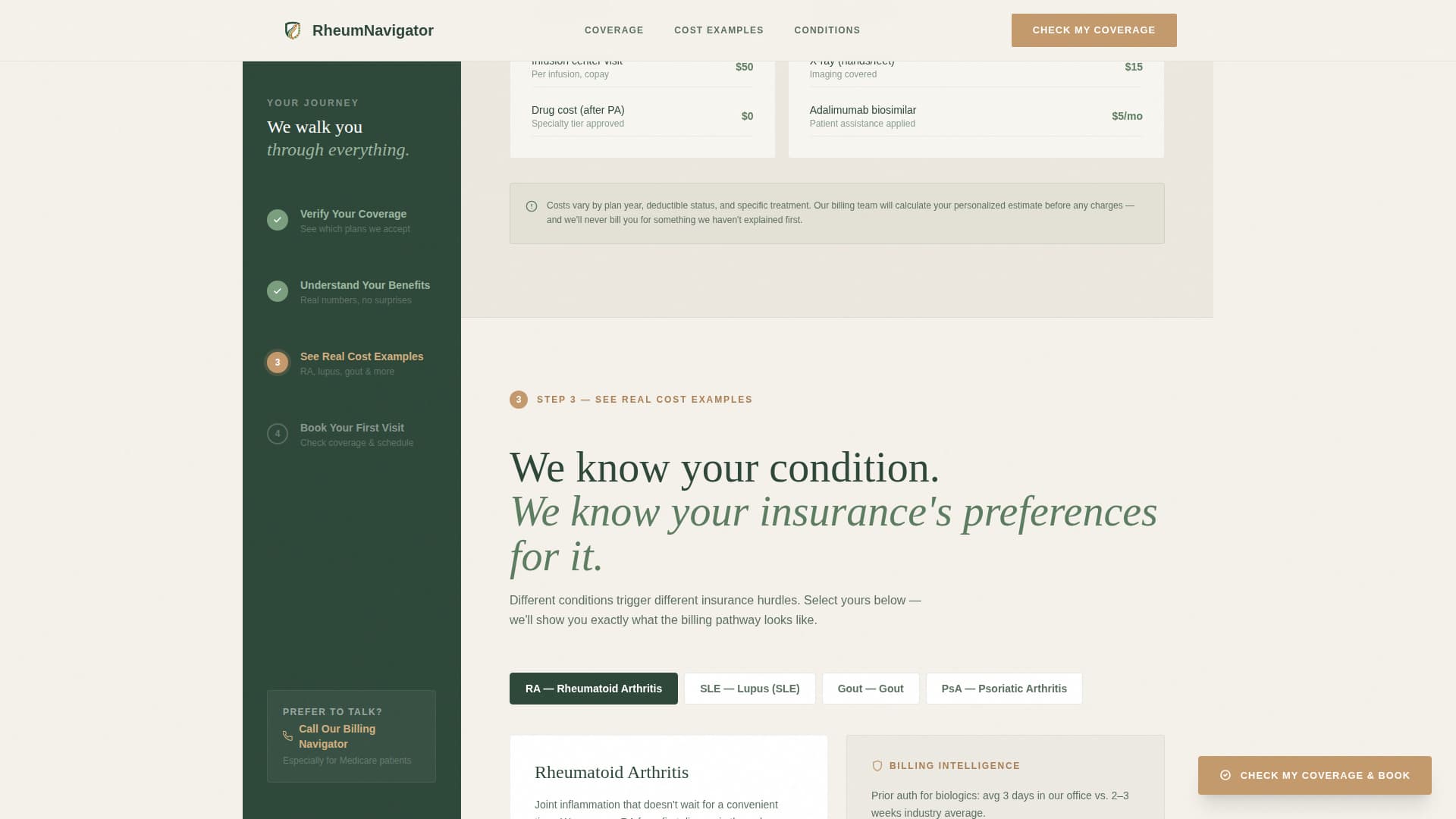 Rheumatologist Booking Website Template