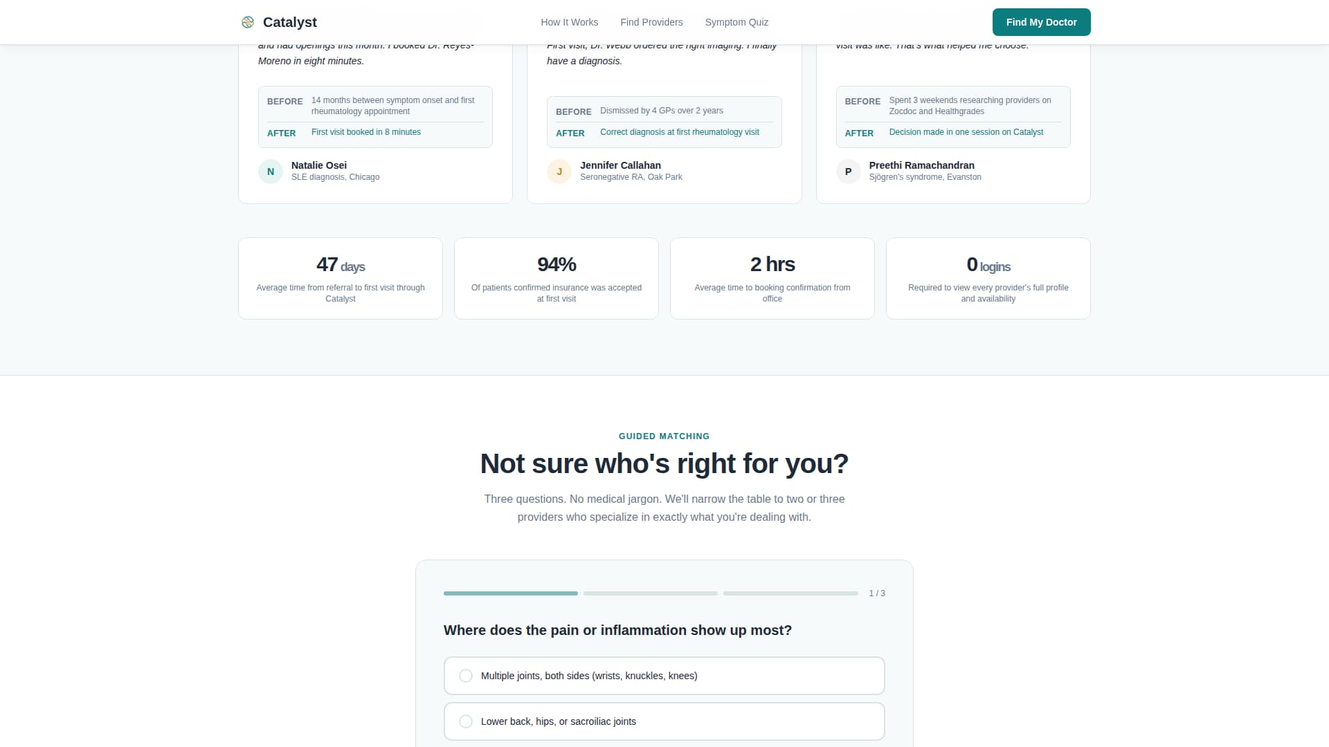 Rheumatologist Advanced Booking Website Template