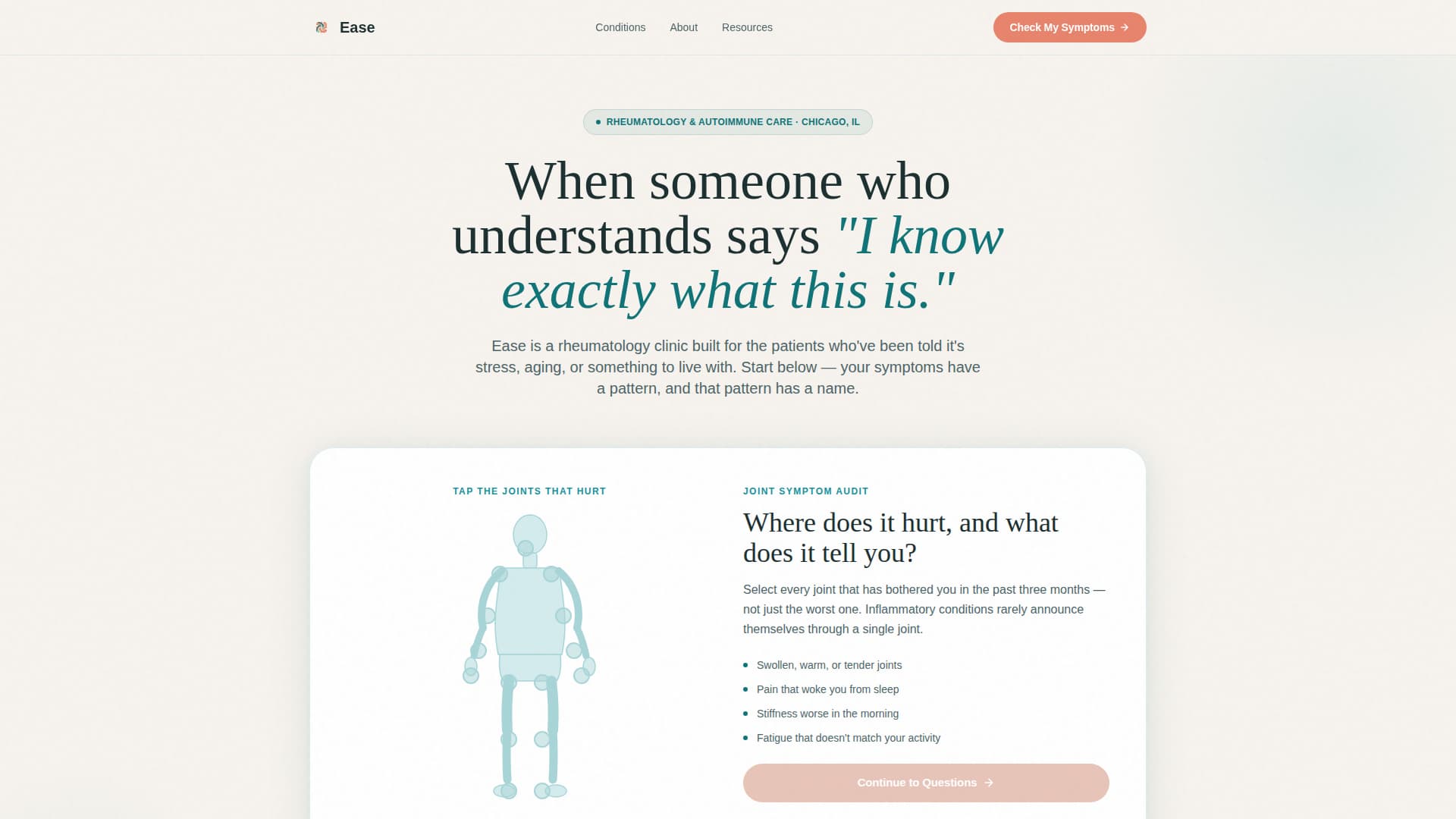 Rheumatology Medicine Booking Website Template