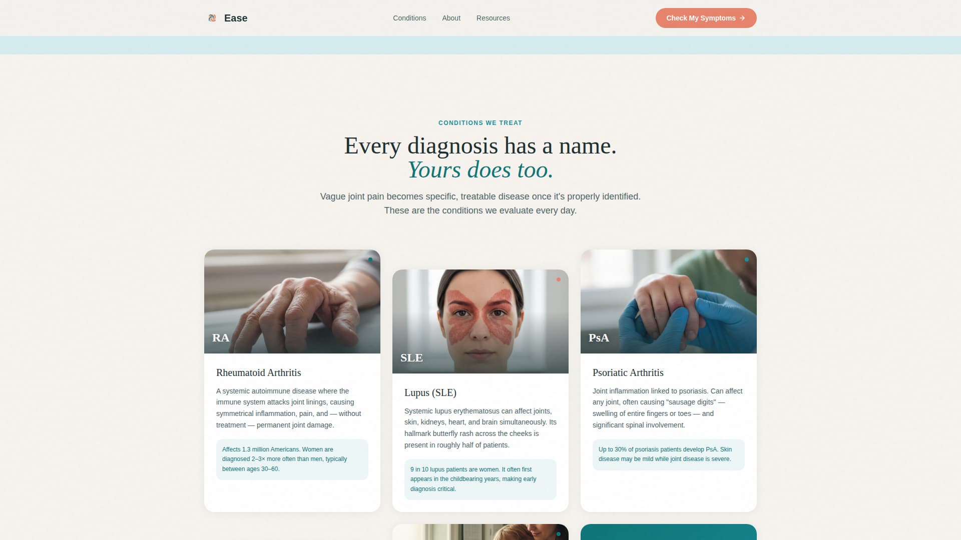Rheumatology Medicine Booking Website Template
