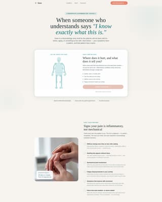 Rheumatology Medicine Booking Website Template