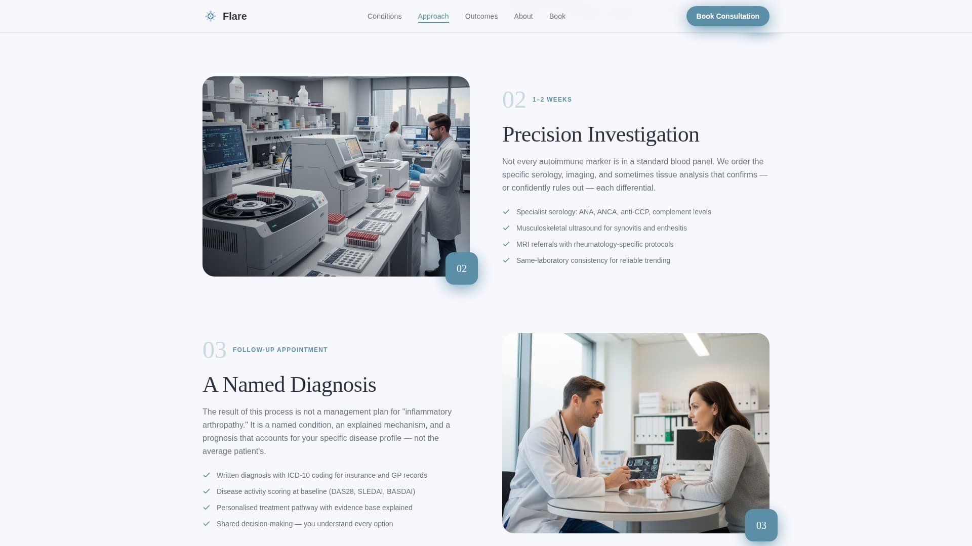 Rheumatology Medicine Specialist Booking Website Template