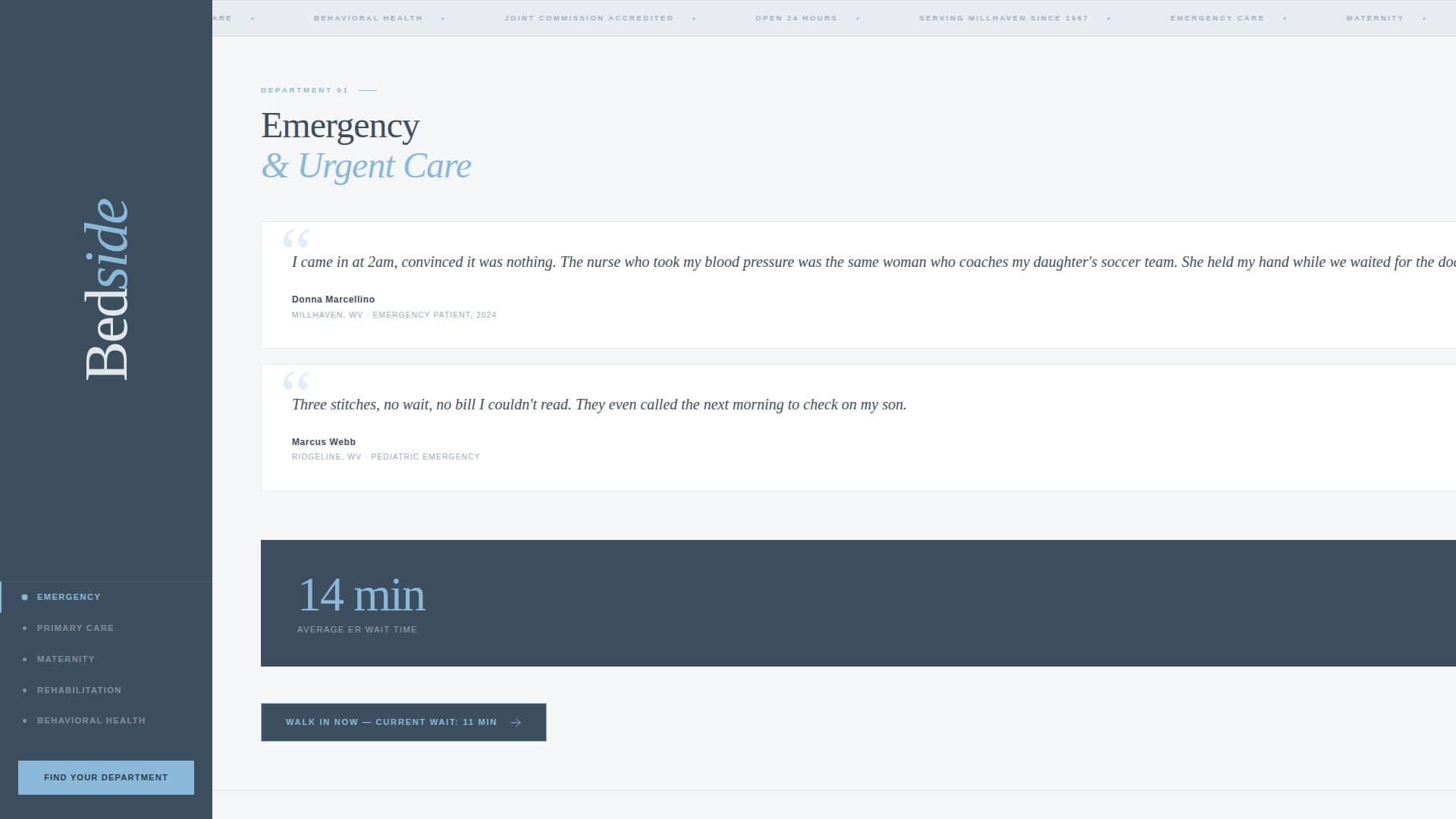 Hospital & Health System Reviews Website Template