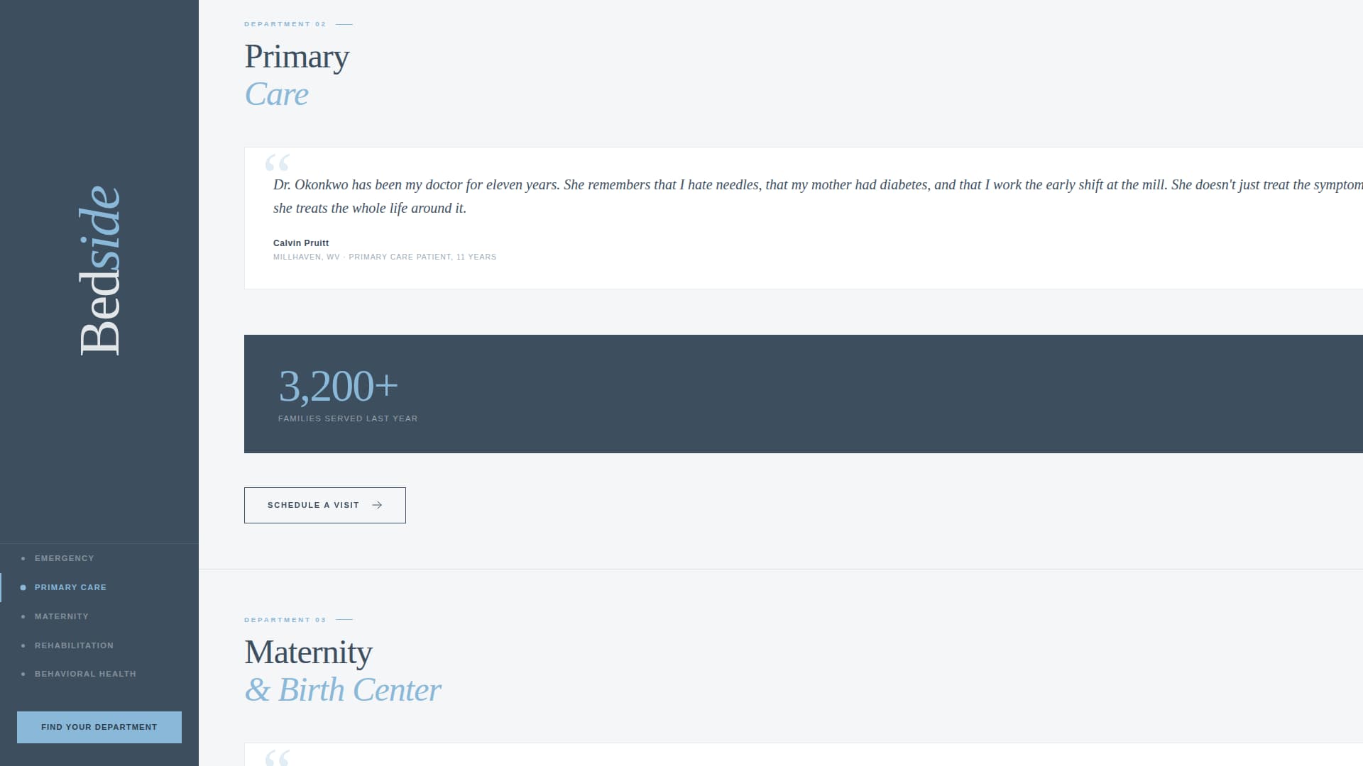 Hospital & Health System Reviews Website Template