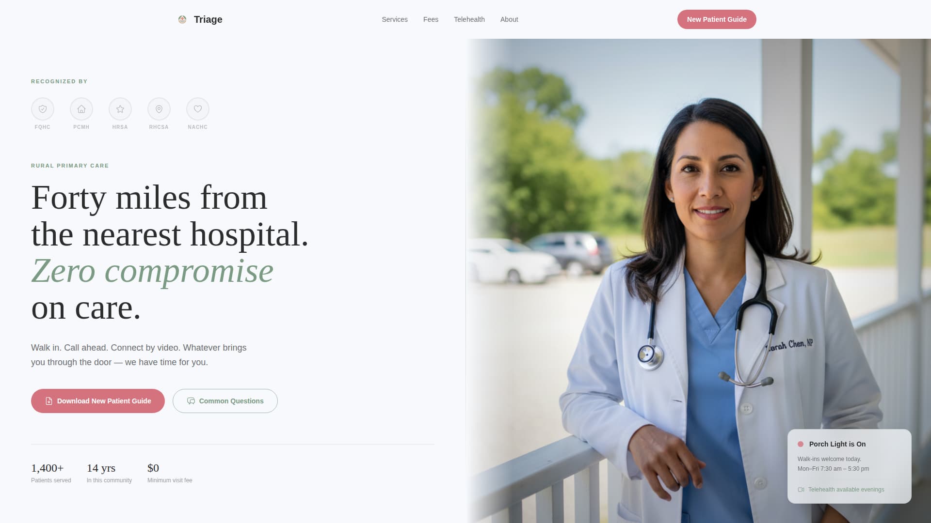 Urgent Care & Walk-In FAQ Website Template