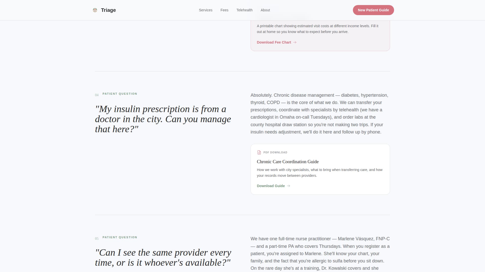 Urgent Care & Walk-In FAQ Website Template