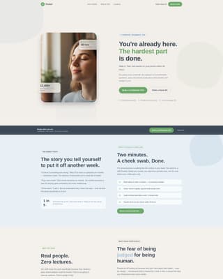 Tested - Confidential STD Testing Landing Page Template