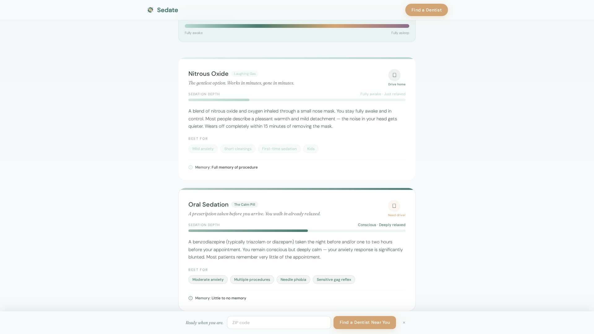 Sedation Dentist Reviews Website Template