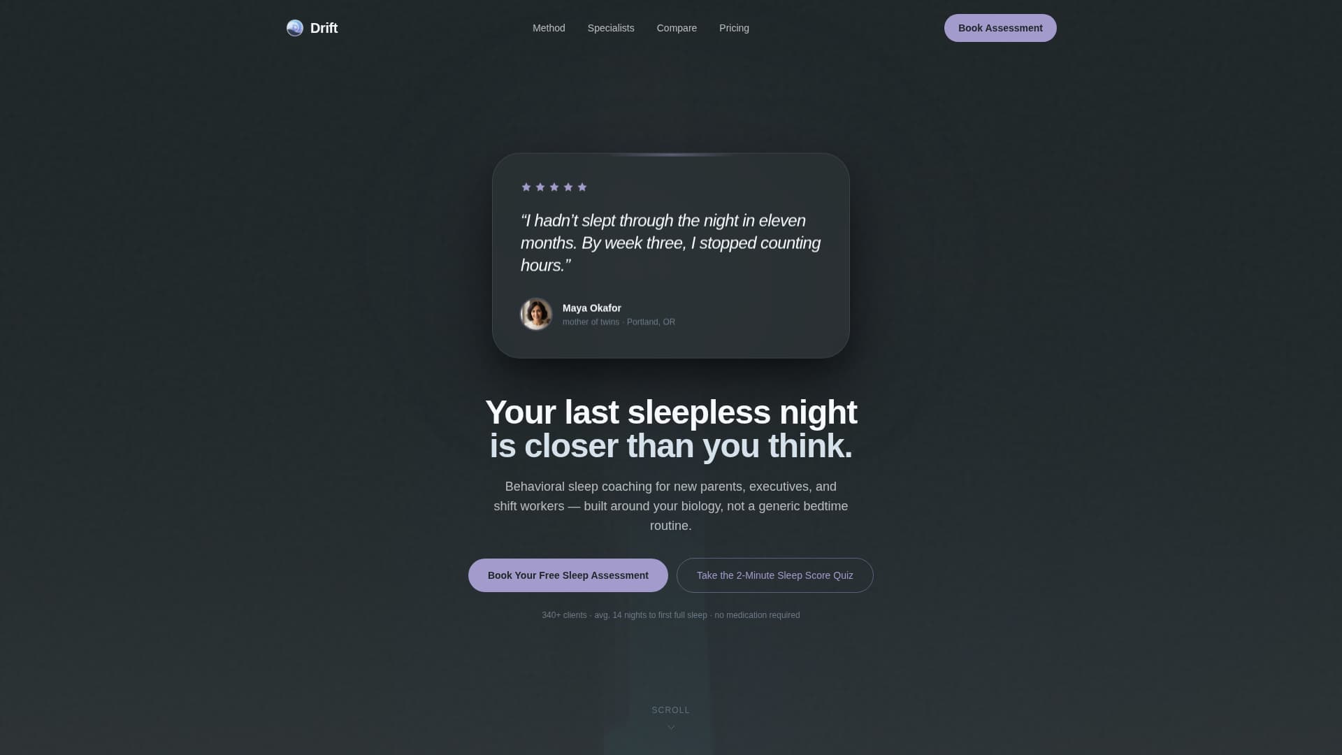 Sleep Medicine & Clinic Booking Website Template