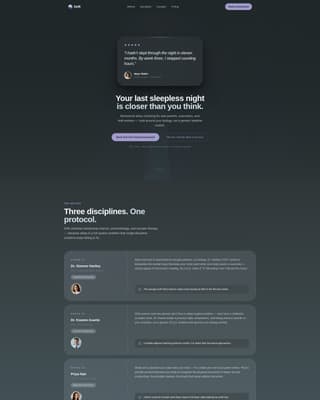 Sleep Medicine & Clinic Booking Website Template