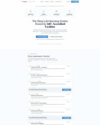 Sleep Medicine & Clinic Specialist Booking Website Template