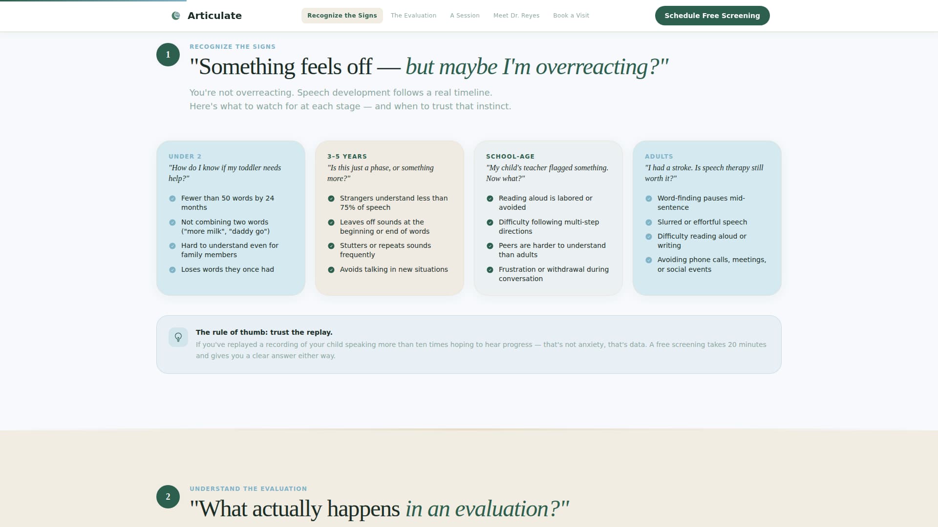 Articulate - Trusted Speechpathologist Landing Page Template
