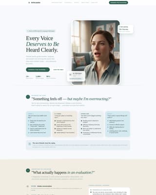 Articulate - Trusted Speechpathologist Landing Page Template