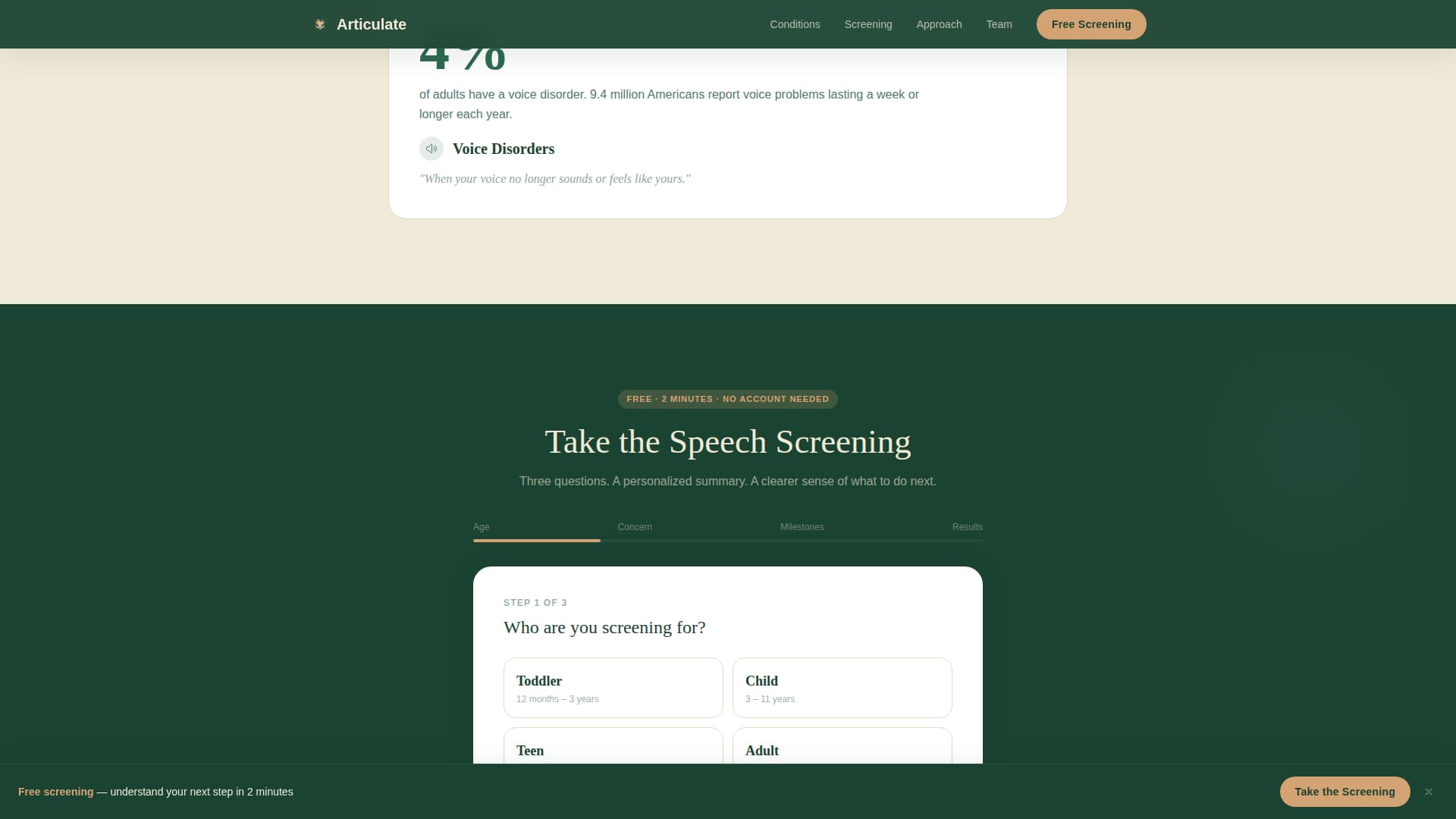 Speech Pathologist Booking Website Template