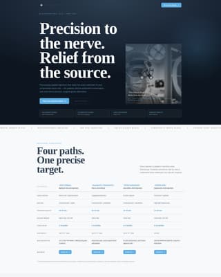 Spinerelief - Precision Painmanagement Landing Page Template