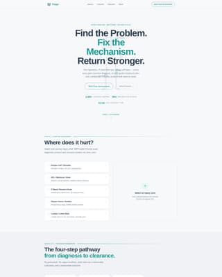 Triage - Precise Sportsmedicine Landing Page Template