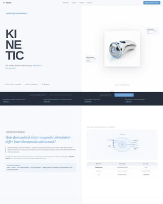 Kinetic - Precision Sportsmedicine Landing Page Template