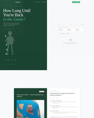 Diagnose - Trusted Sportsmedicine Landing Page Template