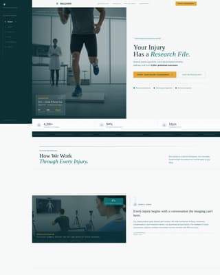Recover - Precision Sportsmedicine Landing Page Template
