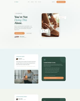 Mend - Healing Sportsmedicine Landing Page Template