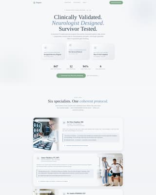 Regain - Trusted Strokerecovery Landing Page Template