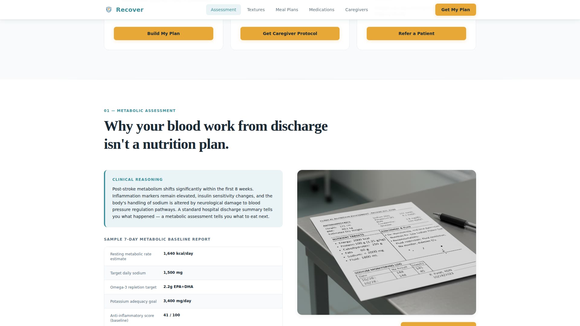 Vitae — Expert Stroke Rehabilitation Landing Page Template
