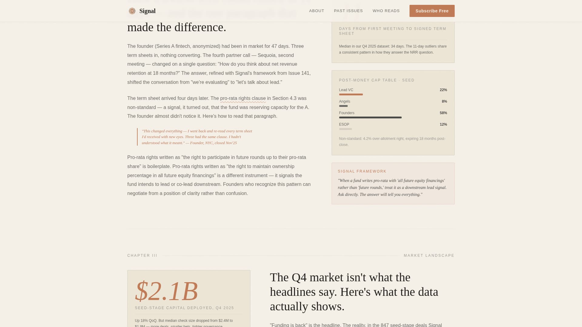 Startup Fundraising Newsletter Booking Website Template