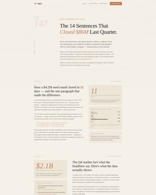 Startup Fundraising Newsletter Booking Website Template