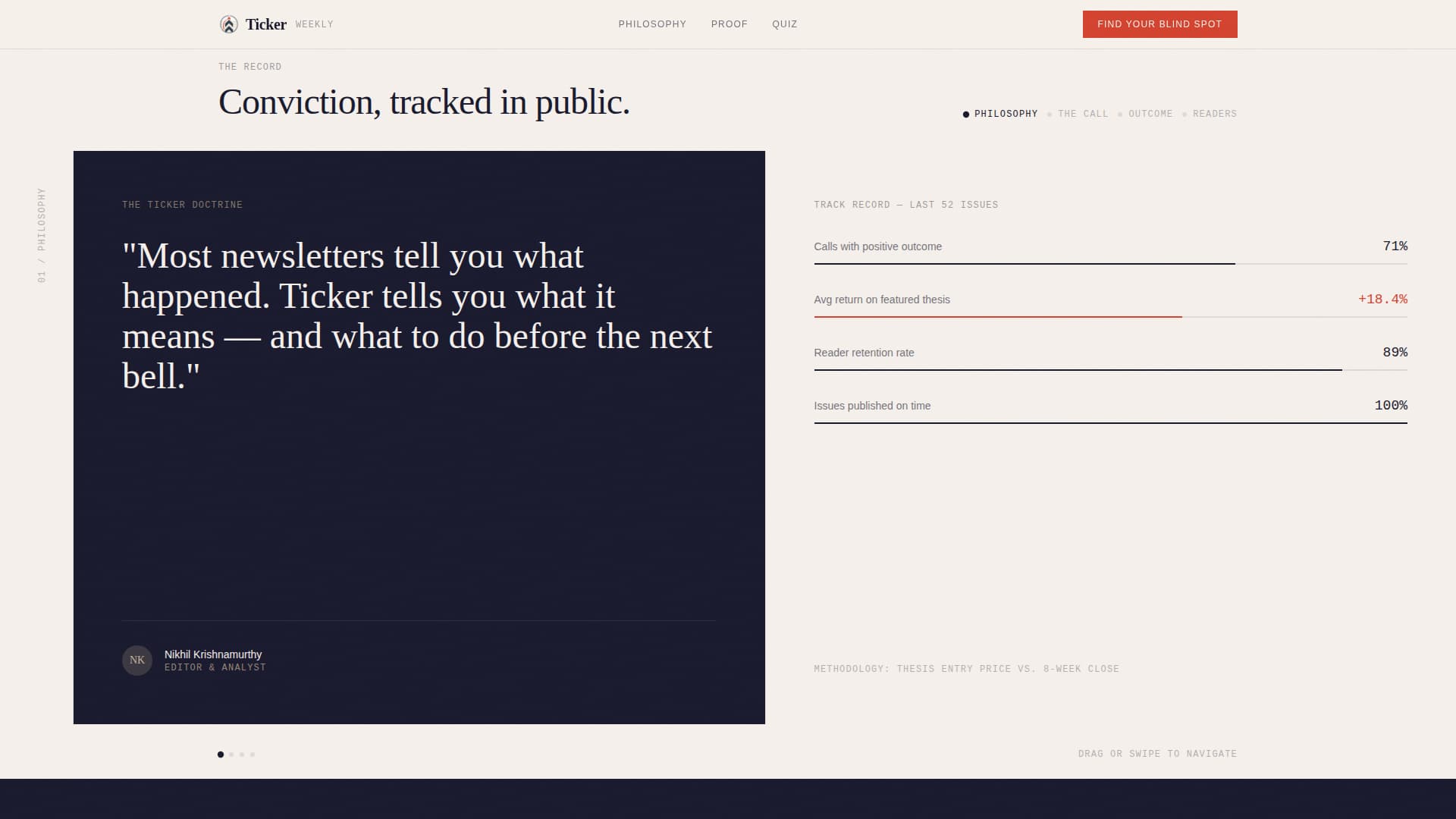 Stock Market & Trading Newsletter Blog Website Template
