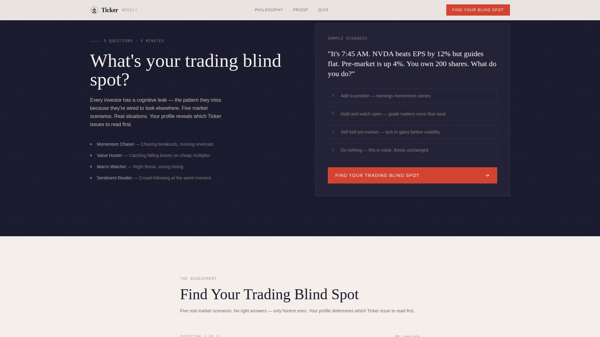 Stock Market & Trading Newsletter Blog Website Template
