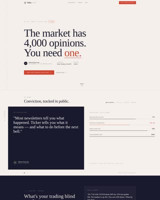 Stock Market & Trading Newsletter Blog Website Template
