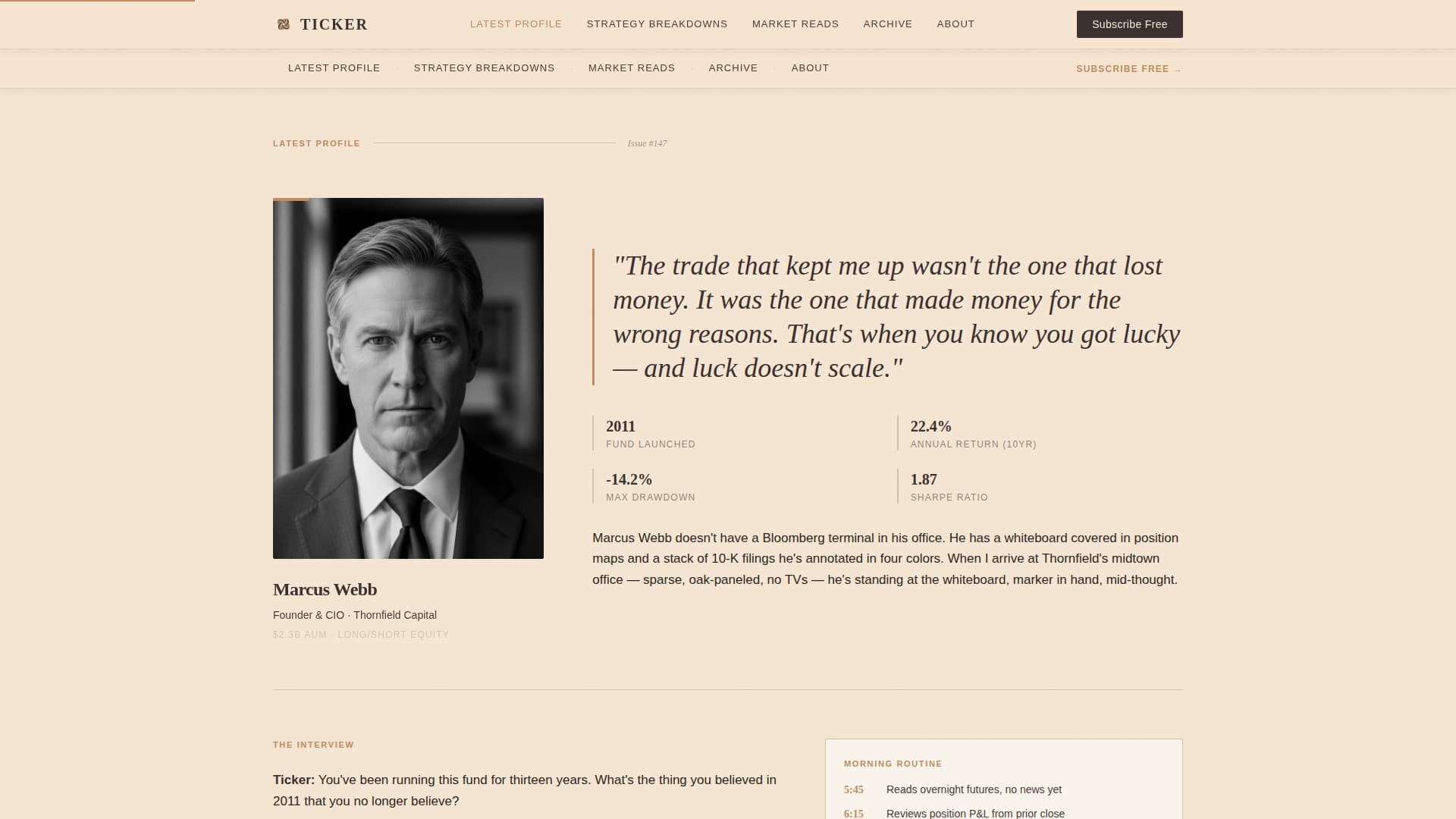 Stock Market & Trading Newsletter Advanced Blog Website Template