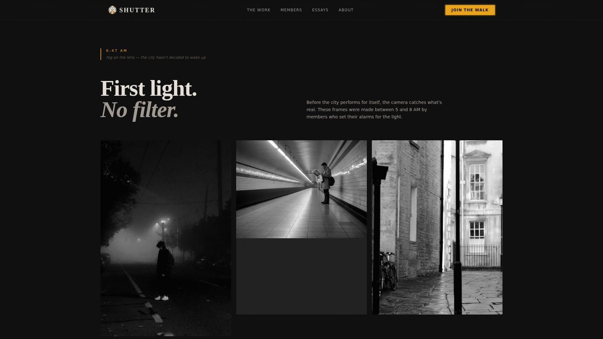 Lens — Dynamic Photography Studio Landing Page Template