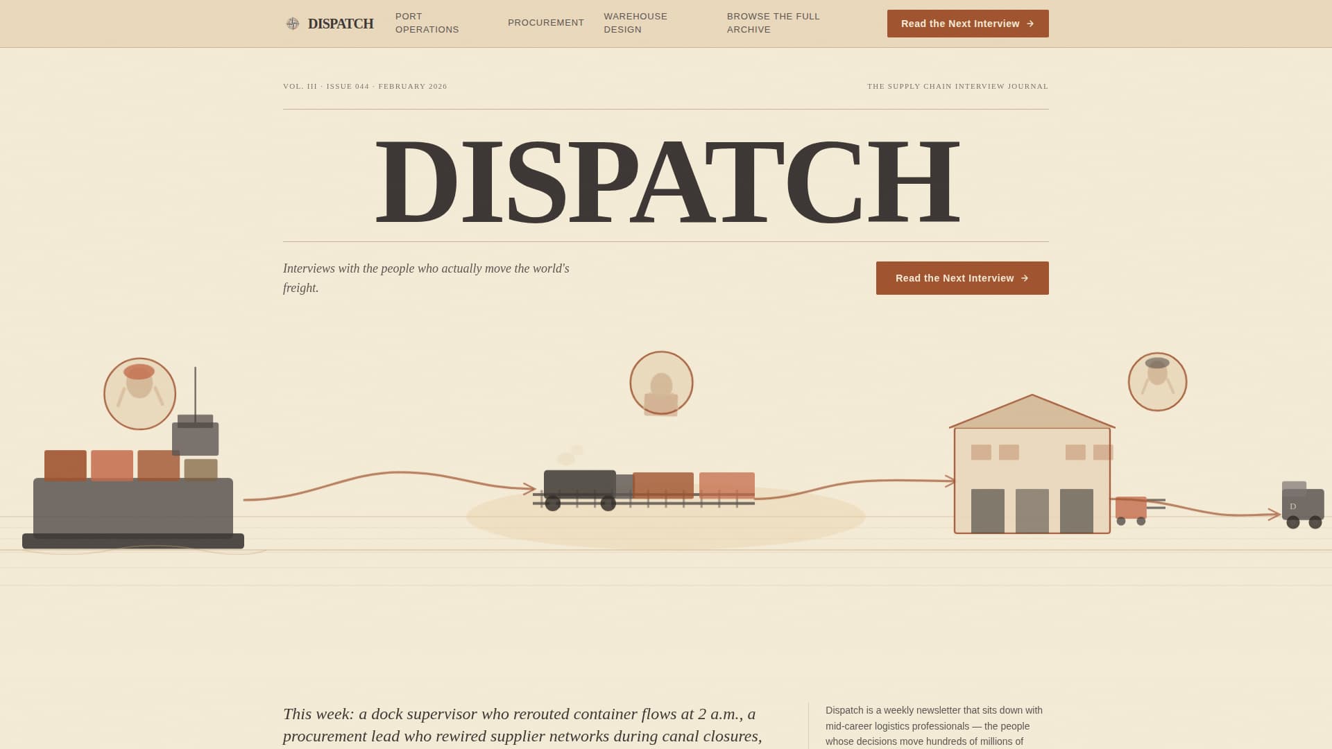 Dispatch — Dynamic Distribution-Network Landing Page Template