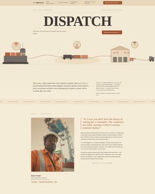 Dispatch — Dynamic Distribution-Network Landing Page Template